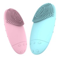 Soft Silicone Facial Massager Facial Cleanser Skin Electric Handheld Vibrating Mini Portable Waterproof Face cleansing Brush