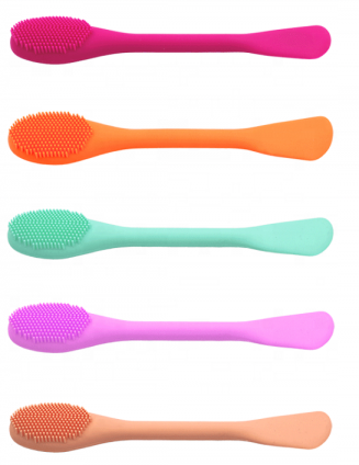 Doble Side Multi-Functional Face Mask Application Silicone Nose Cleaning Brush